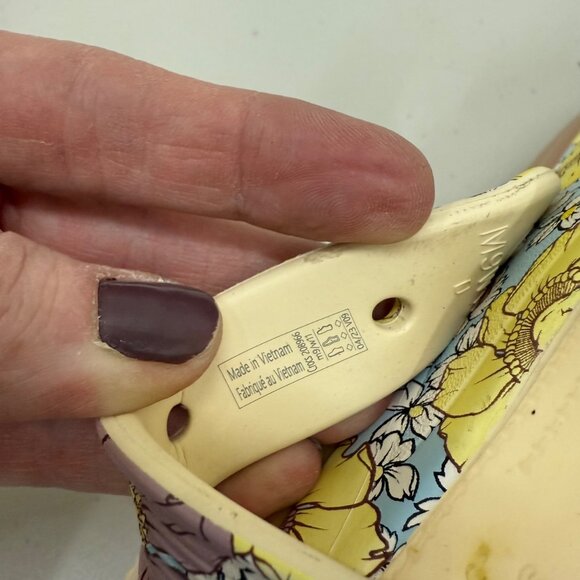 Crocs Mega Crush Retro Floral Platform Open Toe Sandals Shoe 208966 Womens sz 11 - Picture 4 of 8